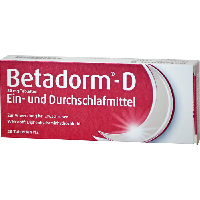 Betadorm-D 50 mg Tabletten, 20 St. Tabletten