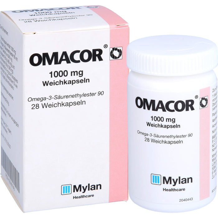 Mylan Omacor 1000 mg Weichkapseln, 28 St. Kapseln