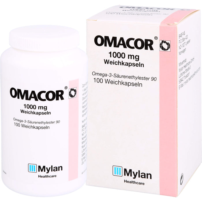 Omacor , 1000 mg Weichkapseln, 100 St. Kapseln