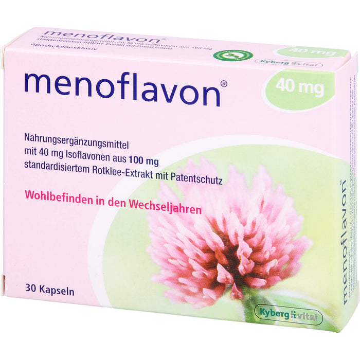 Menoflavon 40 mg Kapseln für Wohlbefinden in den Wechseljahren, 30 St. Kapseln
