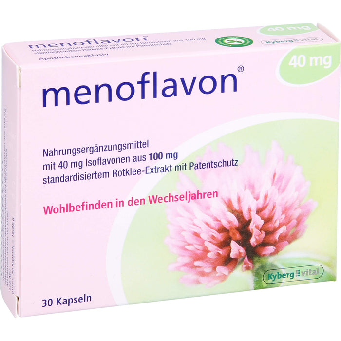 Menoflavon 40 mg Kapseln für Wohlbefinden in den Wechseljahren, 30 St. Kapseln