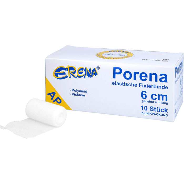 PORENA ELAST MULLBINDE 6CM, 10 St BIN
