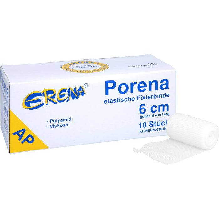 PORENA ELAST MULLBINDE 6CM, 10 St BIN