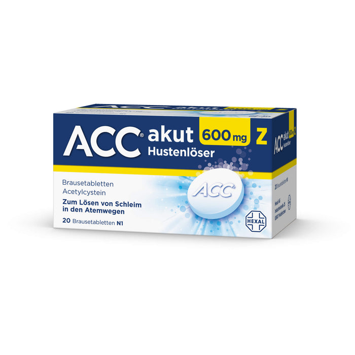 ACC akut 600 mg Z Hustenlöser Brausetabletten, 20 pcs. Tablets