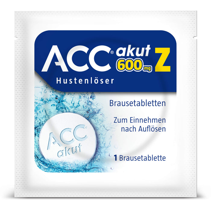 ACC akut 600 mg Z Hustenlöser Brausetabletten, 20 pcs. Tablets