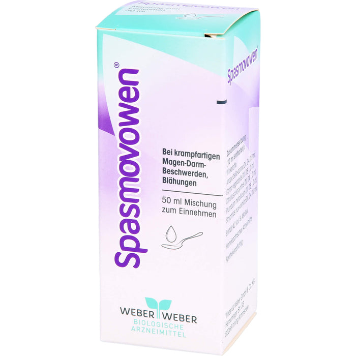 Spasmovowen Mischung bei krampfartigen Magen-Darm-Beschwerden, Blähungen, 50 ml Lösung
