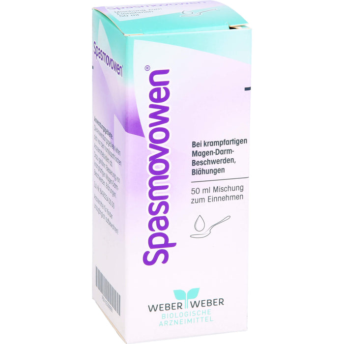 Spasmovowen Mischung bei krampfartigen Magen-Darm-Beschwerden, Blähungen, 50 ml Lösung