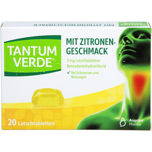 Tantum Verde Lutschtabletten mit Zitronengeschmack, 20 St. Tabletten
