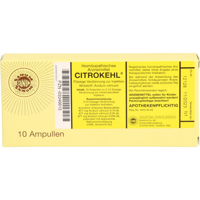 Citrokehl Amp., 10 St. Ampullen