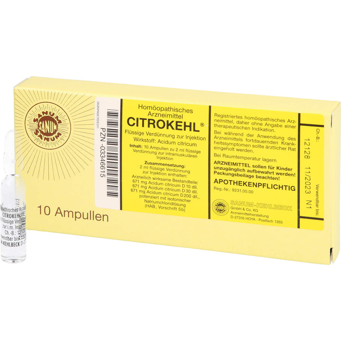 Citrokehl Amp., 10 St. Ampullen