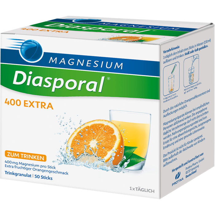 Magnesium-Diasporal 400 extra Trinkgranulat, 50 St. Beutel