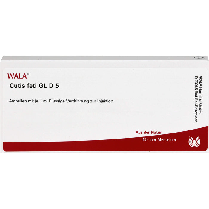 Cutis feti Gl D5 Wala Ampullen, 10X1 ml AMP
