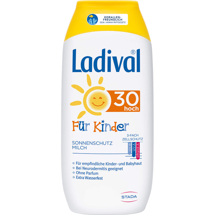 Ladival Sonnenmilch für Kinder LSF 30, 200 ml Creme