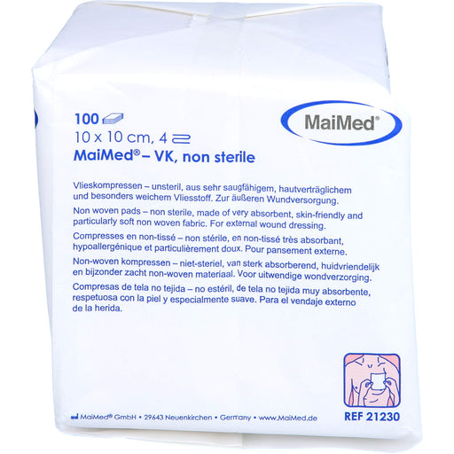 Careliv Vliesstoffkompressen unsteril 10 x 10 cm 4-fach, 100 St. Kompressen