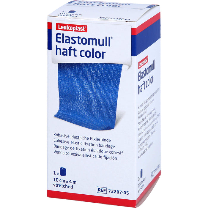 Elastomull haft 4mx10cm color blau, 1 St BIN