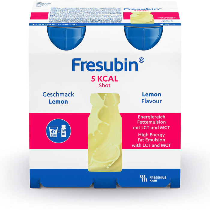 Fresubin 5 kcal Shot Lemon hochkalorische, vollbilanzierte Trinknahrung, 480 ml Lösung