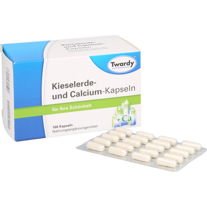 Twardy Kieselerde- und Calcium-Kapseln für Ihre Schönheit, 160 St. Kapseln