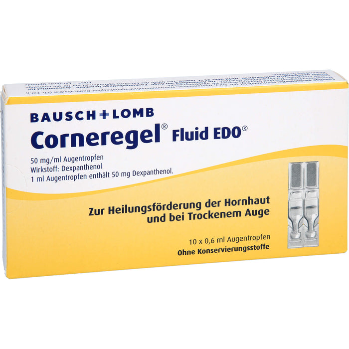 Corneregel Fluid EDO 50 mg/ml Augentropfen, 10 St. Einzeldosispipetten