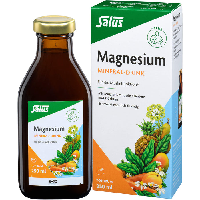 Salus Magnesium Mineral-Drink wichtig für die Muskelfunktion, 250 ml Lösung