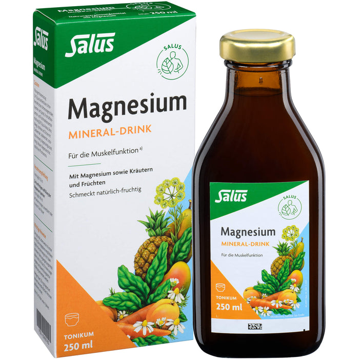 Salus Magnesium Mineral-Drink wichtig für die Muskelfunktion, 250 ml Lösung