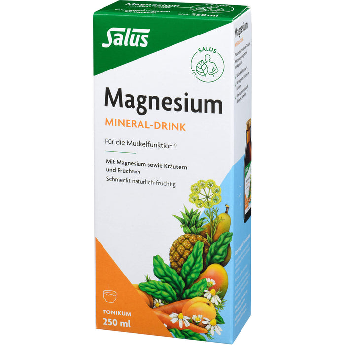 Salus Magnesium Mineral-Drink wichtig für die Muskelfunktion, 250 ml Lösung