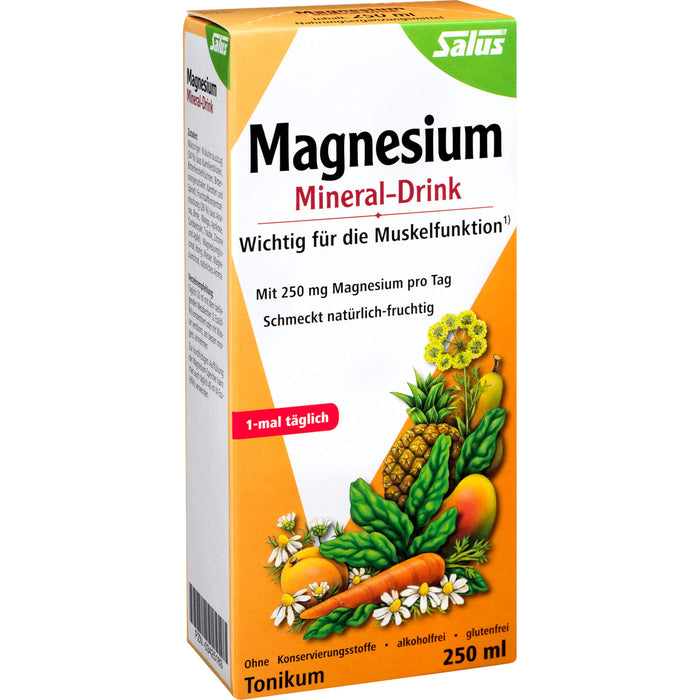 Salus Magnesium Mineral-Drink wichtig für die Muskelfunktion, 250 ml Lösung