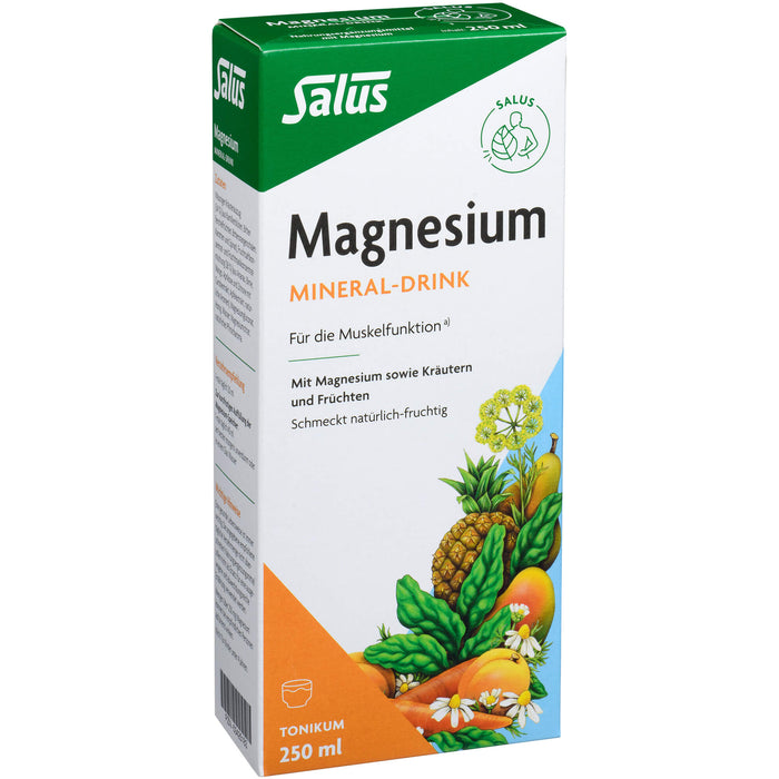 Salus Magnesium Mineral-Drink wichtig für die Muskelfunktion, 250 ml Lösung