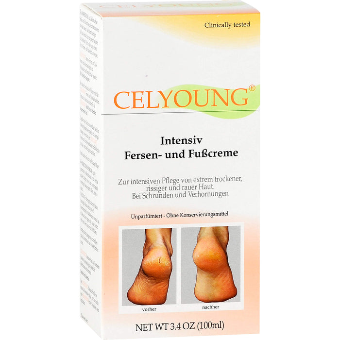 CELYOUNG Intensiv Fersen u. Fußcreme, 100 ml Creme