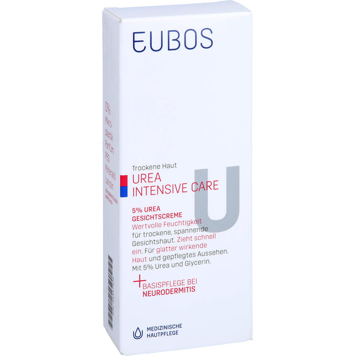 EUBOS Trockene Haut Urea 5% Gesichtscreme, 50 ml Creme