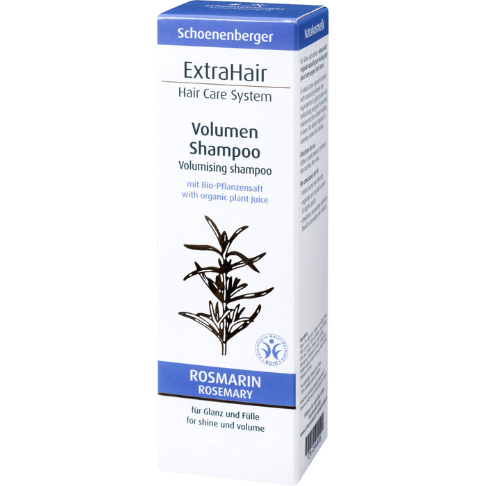 Schoenenberger Naturkosmetik ExtraHair Hair Care System Volume Shampoo, 200 ml Shampoo