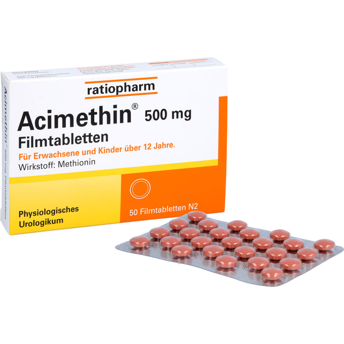 Acimethin 500 mg Filmtabletten physiologisches Urologikum, 50 St. Tabletten