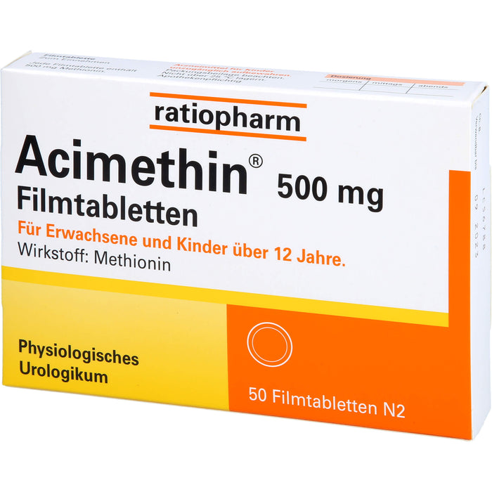 Acimethin 500 mg Filmtabletten physiologisches Urologikum, 50 St. Tabletten
