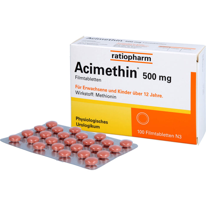 Acimethin 500 mg Filmtabletten physiologisches Urologikum, 100 St. Tabletten
