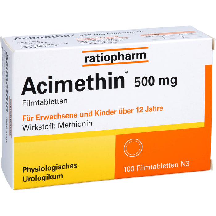 Acimethin 500 mg Filmtabletten physiologisches Urologikum, 100 St. Tabletten