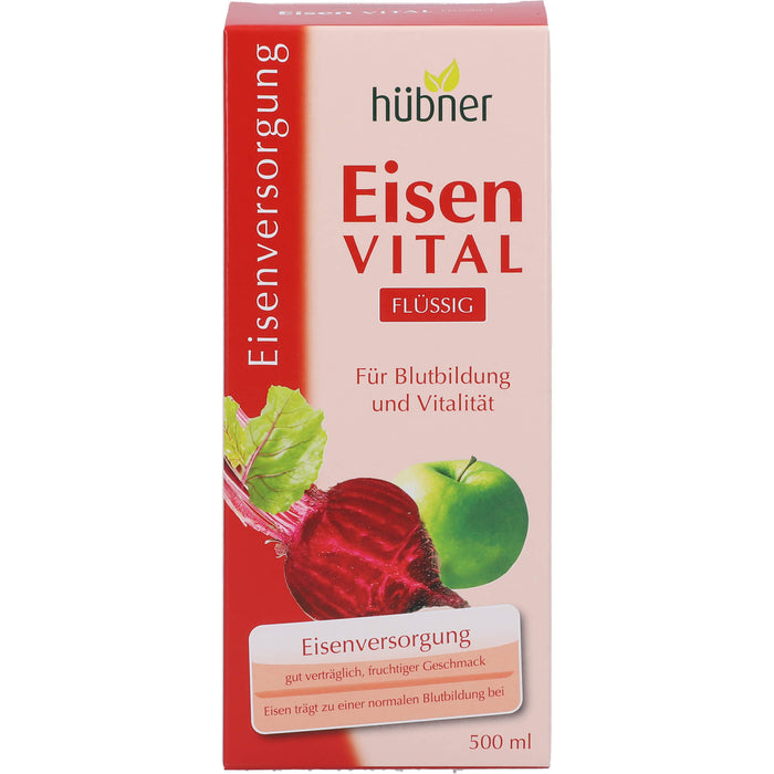 Hübner Eisen vital Lösung zur Eisenversorgung, 500 ml Lösung