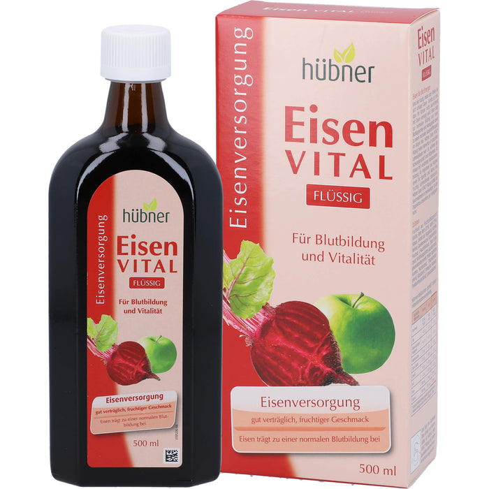 Hübner Eisen vital Lösung zur Eisenversorgung, 500 ml Lösung