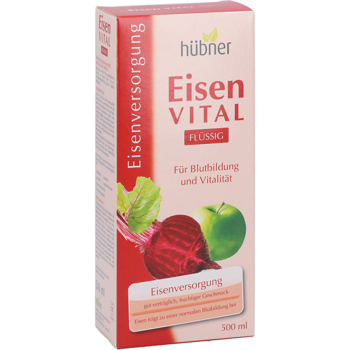 Hübner Eisen vital Lösung zur Eisenversorgung, 500 ml Lösung