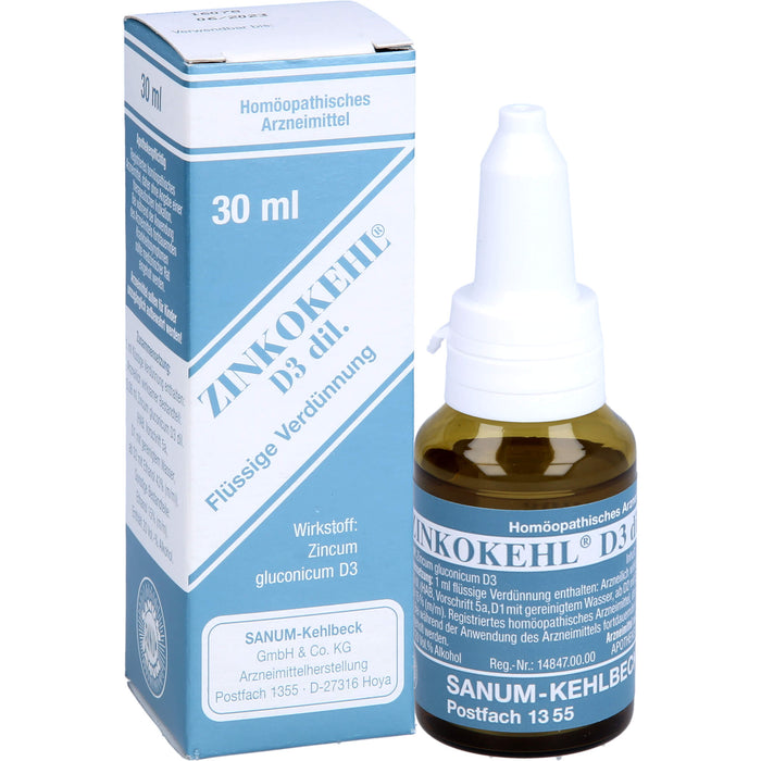 SANUM-KEHLBECK Zinkokehl D3 flüssige Verdünnung, 30 ml Lösung