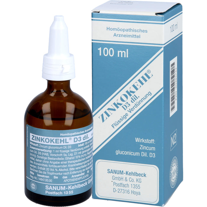 SANUM-KEHLBECK Zinkokehl D3 flüssige Verdünnung, 100 ml Lösung