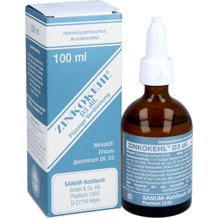 SANUM-KEHLBECK Zinkokehl D3 flüssige Verdünnung, 100 ml Lösung