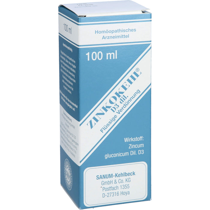 SANUM-KEHLBECK Zinkokehl D3 flüssige Verdünnung, 100 ml Lösung