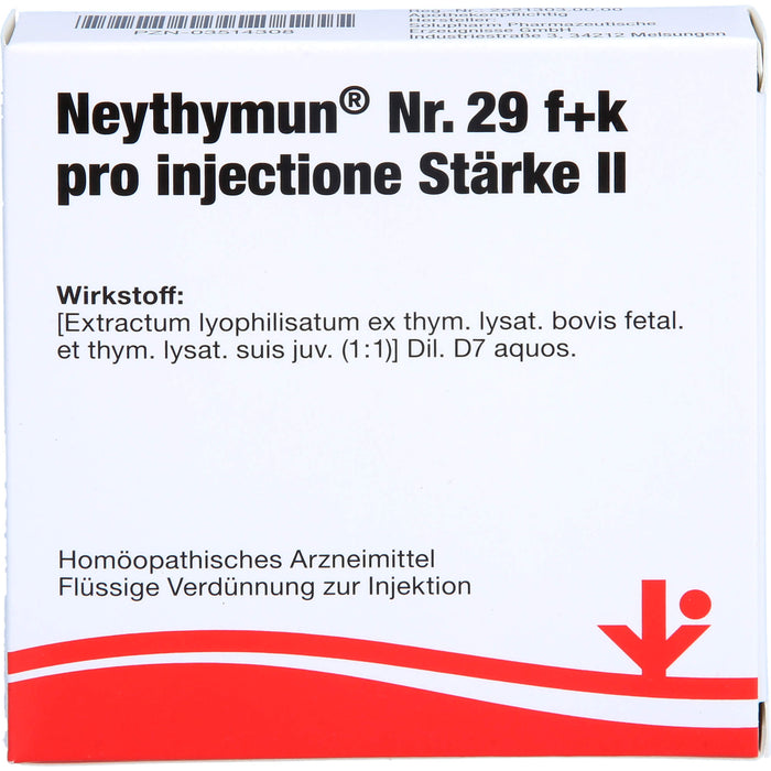 NeyThymun Nr. 29 f+k pro injectione Stärke II flüssige Verdünnung, 5 ml Lösung