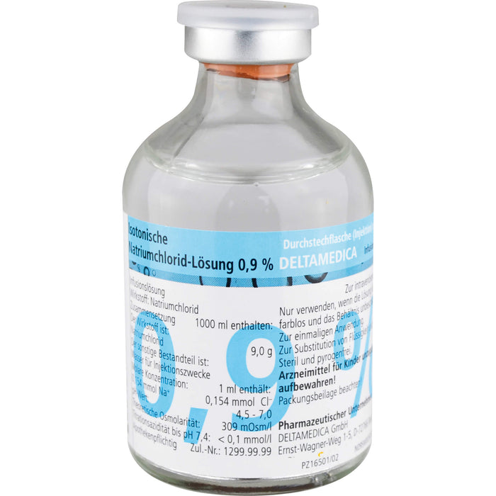 Isotonische Natriumchlorid-Lösung 0,9 % DELTAMEDICA zur Injektion, 50 ml, 20X50 ml INF
