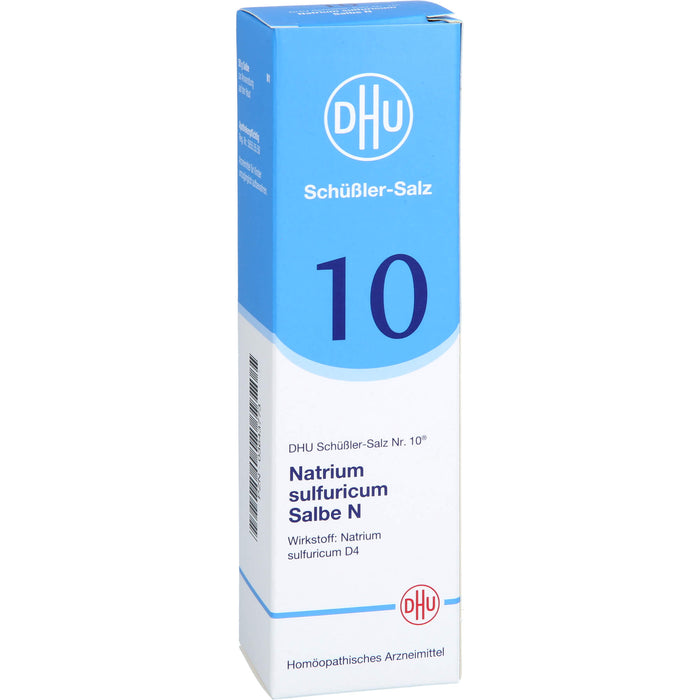 DHU Schüßler-Salz Nr. 10 Natrium sulfuricum N D4– Das Mineralsalz der inneren Reinigung – das Original, 50 g Salbe
