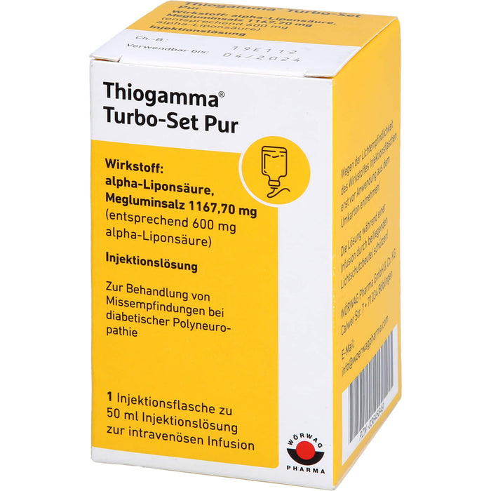 Thiogamma Turbo Set Pur Lösung, 50 ml Lösung