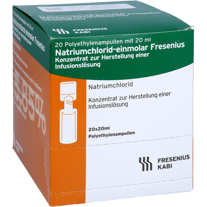 FRESENIUS KABI Natriumchlorid-einmolar Fresenius Konzentrat, 400 ml Lösung