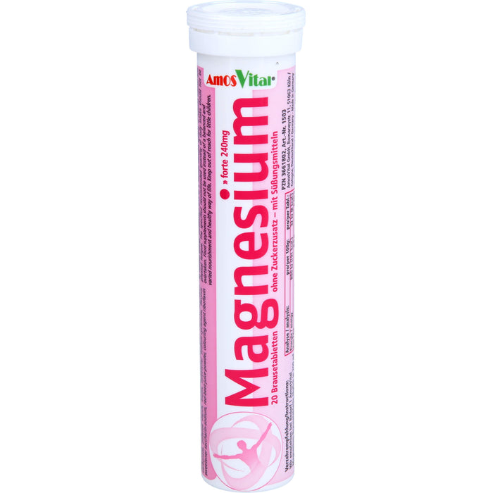 AmosVital Magnesium forte 240 mg Brausetabletten, 20 St. Tabletten