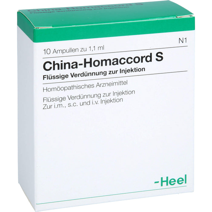 China-Homaccord  S Inj.-Lsg., 10 St. Ampullen