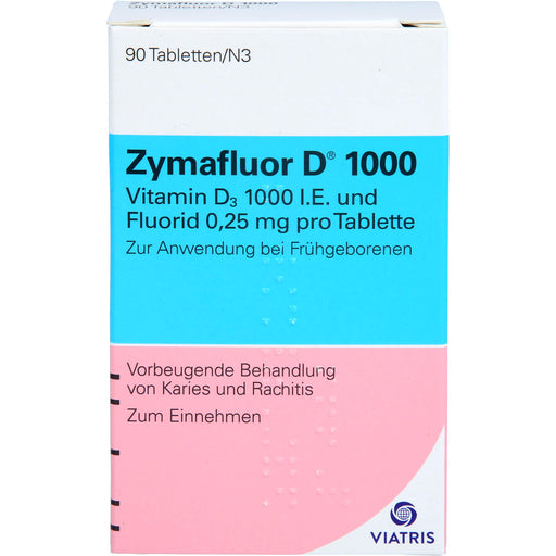 Zymafluor D 1000 Tabletten vorbeugende Behandlung von Karies und Rachitis, 90 St. Tabletten