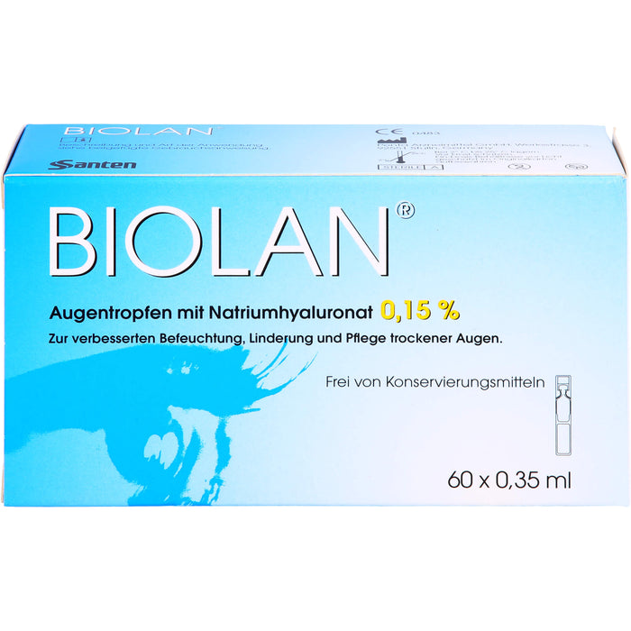 Biolan® Augentropfen, 60X0.35 ml EDP
